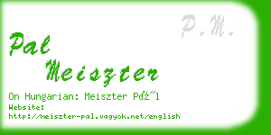 pal meiszter business card